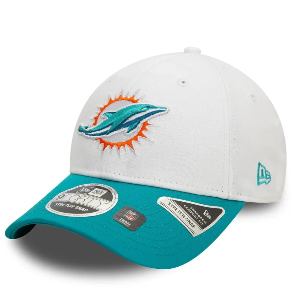 New Era - 9Forty Miami Dolphins Cap - Turquoise/White